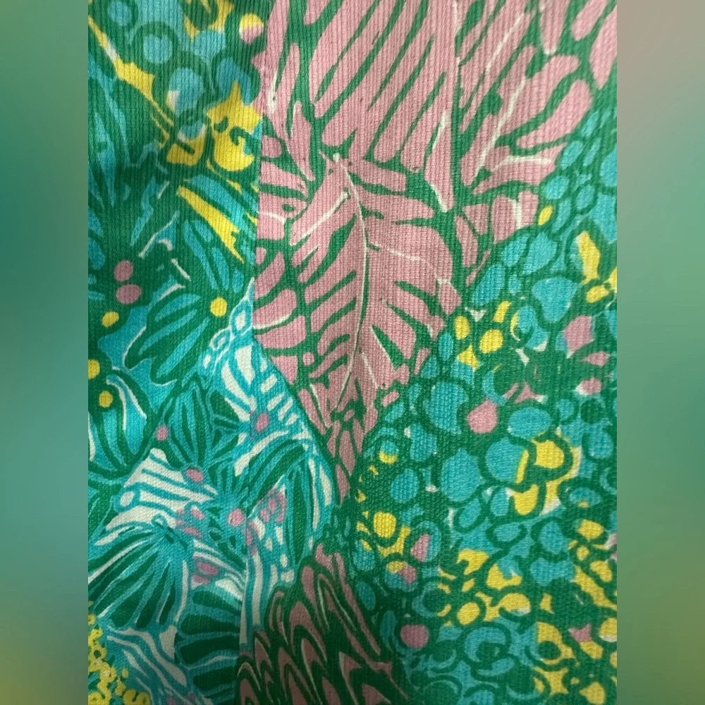 Lily Pulitzer Tate Shift Dress - Size 2- Multi Patchtastic Print- Palm Royale - Picture 3 of 7
